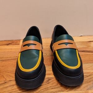 Charlotte Stone Adam navy loafers size 9